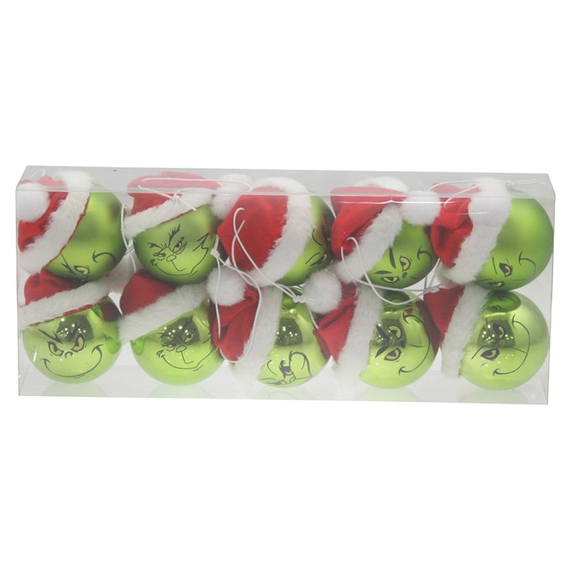 BOX 10 SFERE 6CM LUC/MAT M.10GY 6ASS P.V