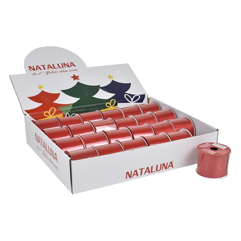 NASTRO NATALIZIO 6,3CMX2,7MT DES.C ROSSO