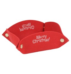 SUOTATASCHE FELTRO D.30CM REGALO ROSSO