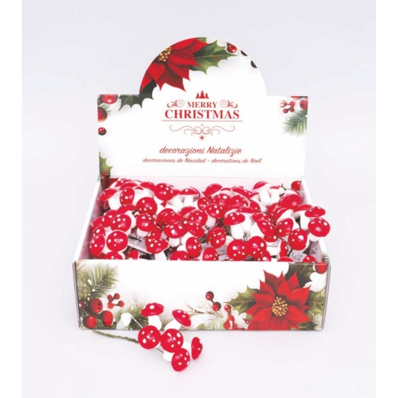 DECORAZIONE RAMETTO CON 8 FUNGHETT