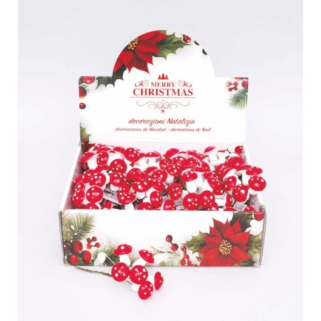 DECORAZIONE RAMETTO CON 8 FUNGHETT