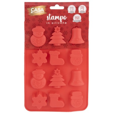 STAMPO DOLCI NATALIZIO SILICONE CM
