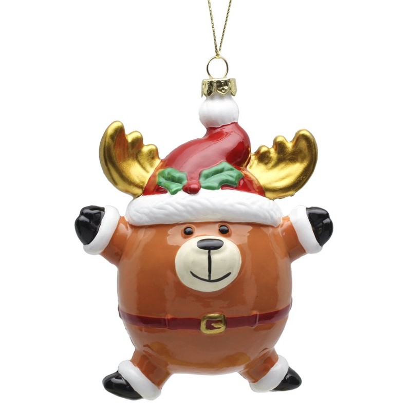 DECORAZIONE NATALE RENNA CM9,5X6,5