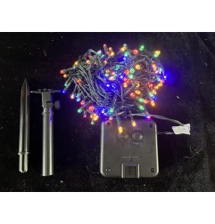 LED SOLARE 100 MULTICOLOR 5MT+ 1 8