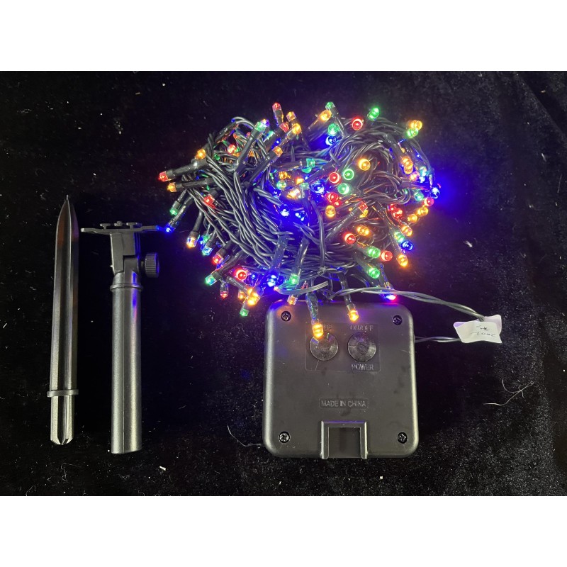 LED SOLARE 100 MULTICOLOR 5MT+ 1 8