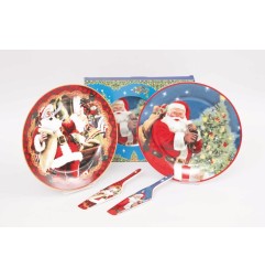 PIATTO CERAMICA CM27+PALETTA DECOR