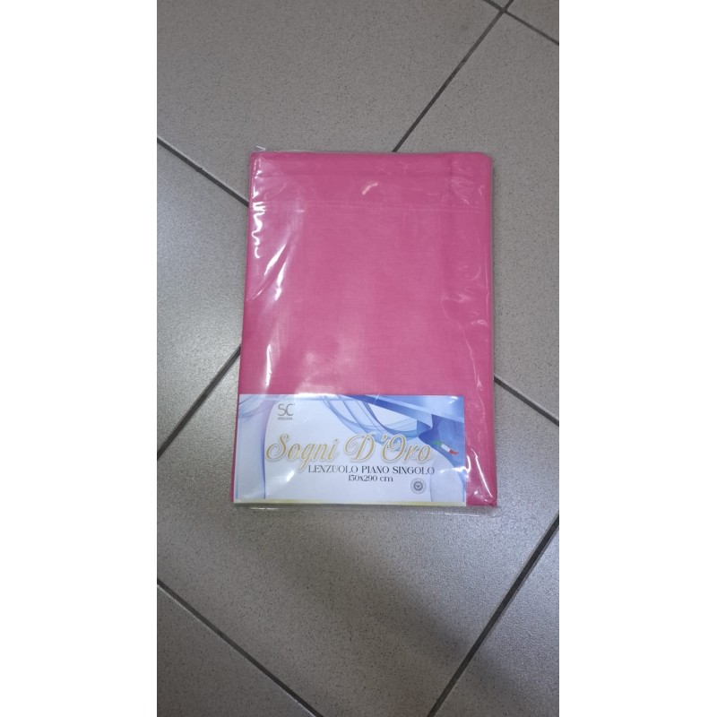 LENZUOLO PIANO SOGNI D ORO 1PS FUXIA