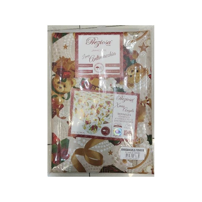 TOVAGLIA 140X360 IDROREPELLENTE/ANTIMACCHIA ART. XMASANGEL.