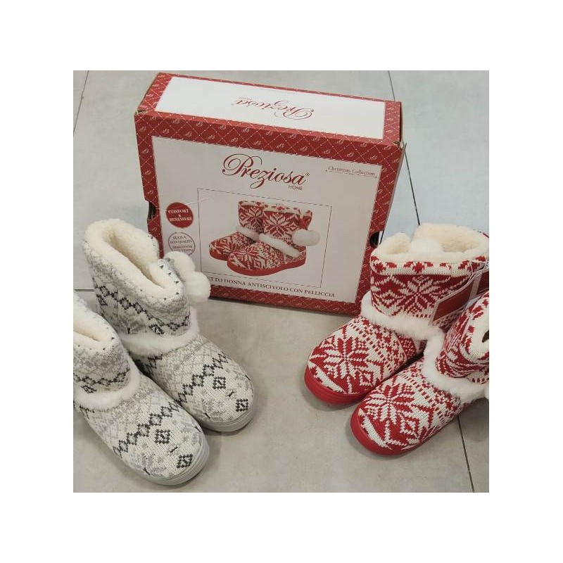 PANTOFOLA DONNA ANTI SCIVOLO SUOLA ART. 24061