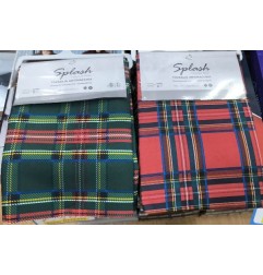 TOVAGLIA ANTIM SPLASH TARTAN 140X140