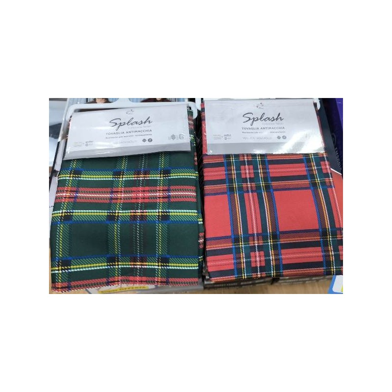 TOVAGLIA ANTIM SPLASH TARTAN 140X140