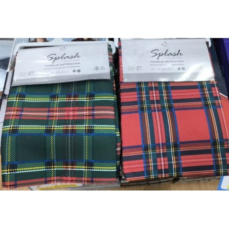 TOVAGLIA ANTIM SPLASH TARTAN 140X140
