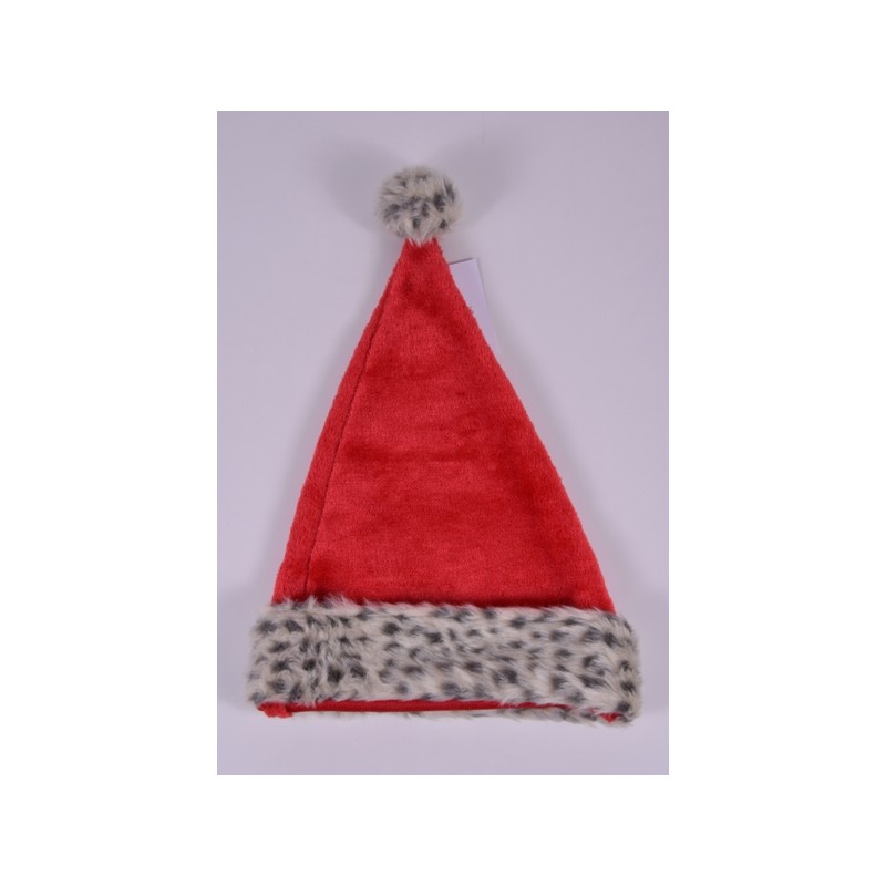 CAPPELLO BABBO NATALE LEOPARDATO C