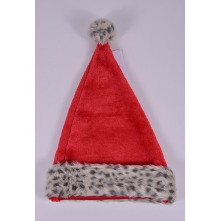 CAPPELLO BABBO NATALE LEOPARDATO C