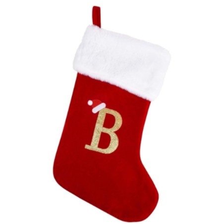 CALZA NATALIZIA LETTERA B CM15X30
