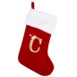 CALZA NATALIZIA LETTERA C CM15X30