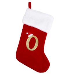 CALZA NATALIZIA LETTERA O CM15X30