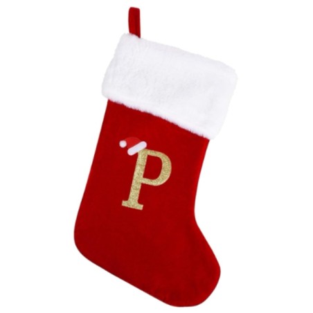 CALZA NATALIZIA LETTERA P CM15X30