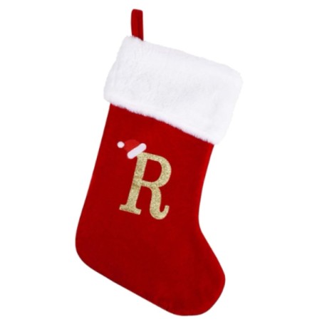 CALZA NATALIZIA LETTERA R CM15X30