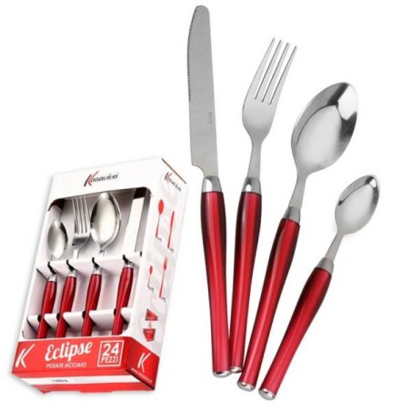 ECLIPSE SET POSATE 24 PZ  ROSSO