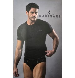 NAVIGARE SLIP+T-SHIRT GIROCOLLO COLORE NAVY