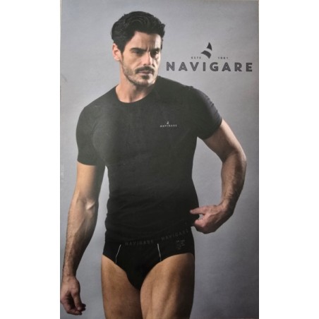 NAVIGARE SLIP+T-SHIRT GIROCOLLO COLORE NAVY