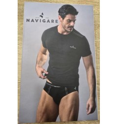 NAVIGARE SLIP+T-SHIRT GIROC.NERO