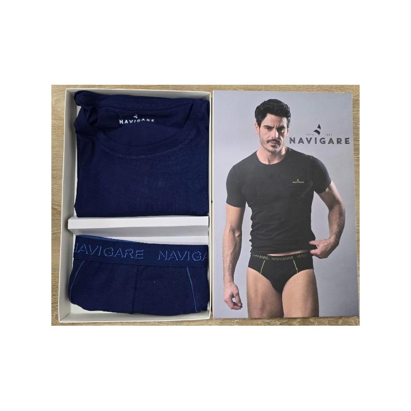 NAVIGARE COORD. SLIP+T-SHIRT GIROC. OCEANO