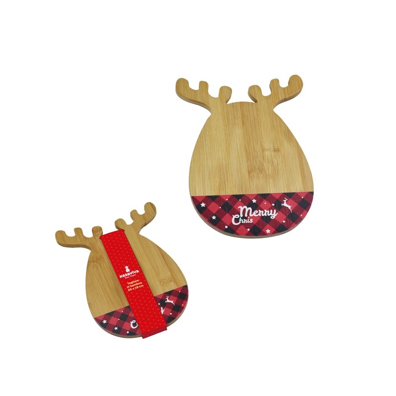 TAGLIERE RENNA  CM.24,5X18 IN BAMBO O