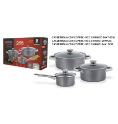 BATTERIA PENTOLE CARMEN 6PZ CM16/2
