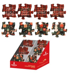 SOTTOBICCHIERE XMAS PUZZLE IN CERAM ICA