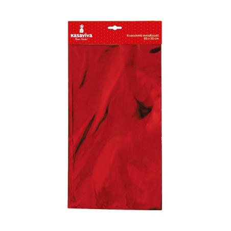 BUSTA 8 SACCHETTI METALLIZZATI 20X3 5