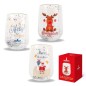 BICCHIERE VETRO DOUBLE WALL XMAS 30 0CC