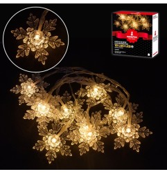 FILO FIOCCO DI NEVE 10 LED CM.165 B ATTE