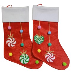 CALZA NATALE C/CANDY CM20X45 ASS C