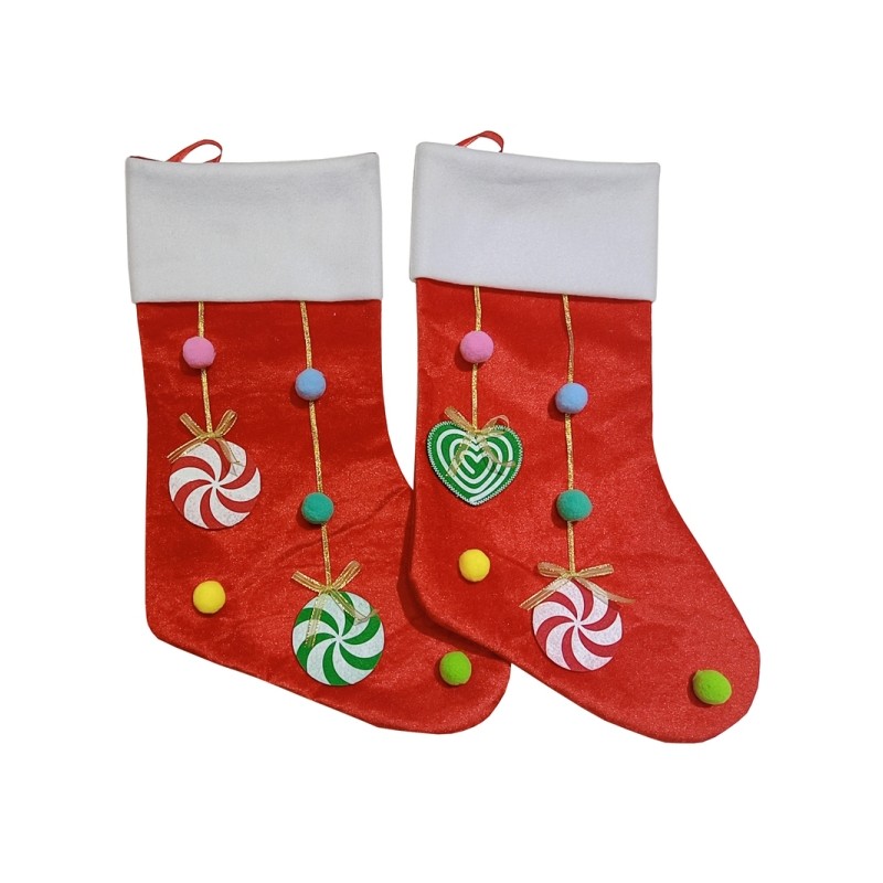 CALZA NATALE C/CANDY CM20X45 ASS C