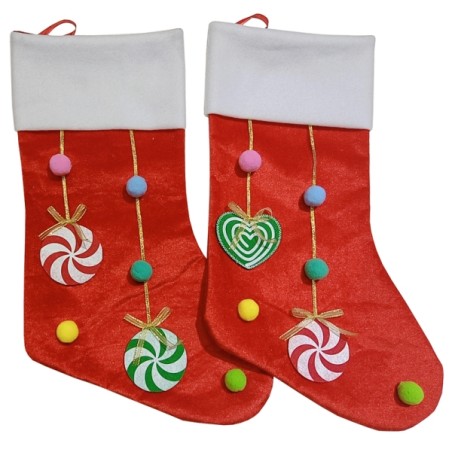 CALZA NATALE C/CANDY CM20X45 ASS C