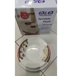 SERVIZIO PIATTI 12 PZ GHIRLANDA