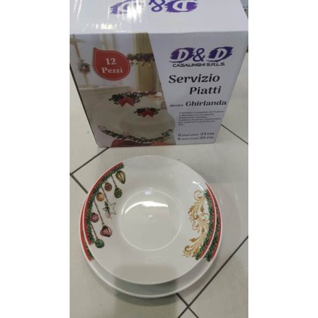 SERVIZIO PIATTI 12 PZ GHIRLANDA