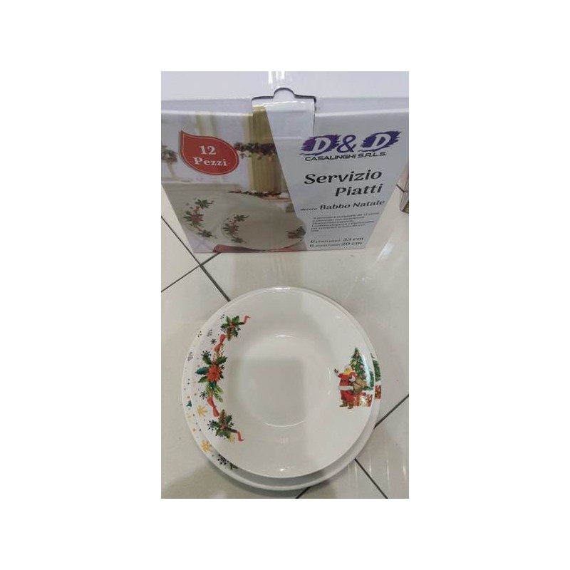 SERVIZIO PIATTI 12 PZ PALLINE
