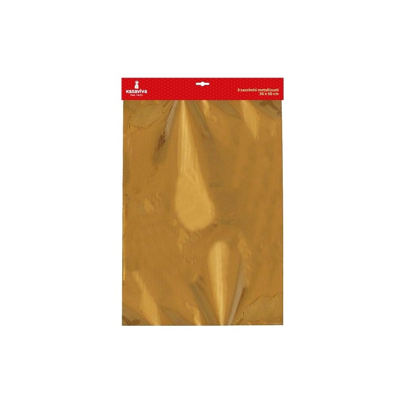 BUSTA 3 SACCHETTI METALLIZZATI 35X5 0