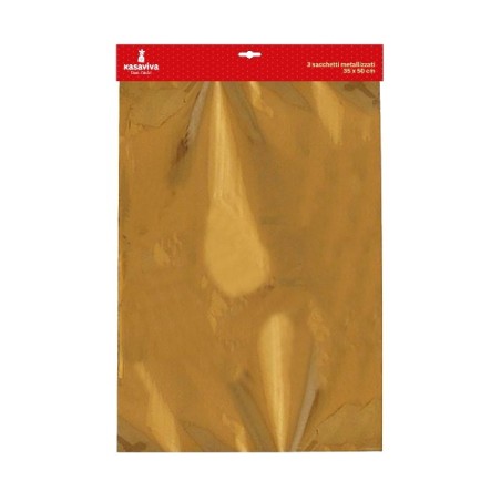 BUSTA 3 SACCHETTI METALLIZZATI 35X5 0