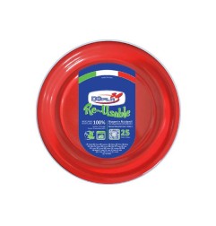 SOFYS PIATTI FONDI ROSSO 15 PEZZI