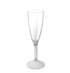 CALICE FLUTE TRASP.+BASE ARG 6PZ