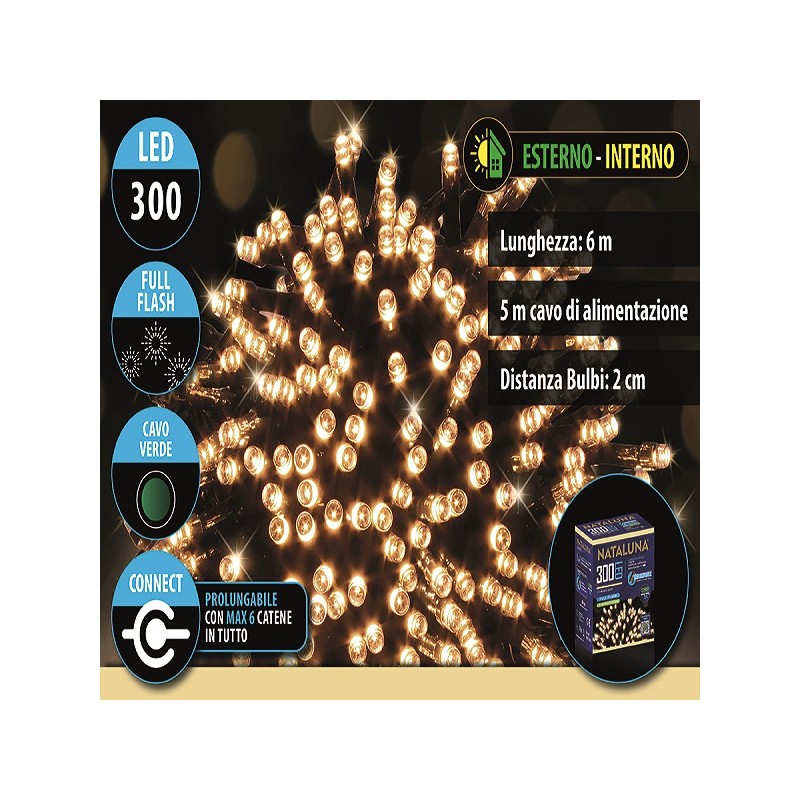 300LED FLASH CONNECT 6+5MT USO EST.CALDO
