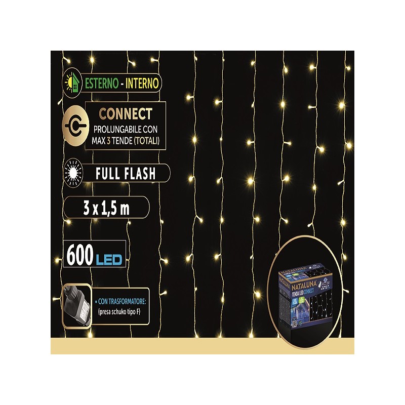 TENDA 600LED 3X1.5MT F.FLASH CONNECT CAL