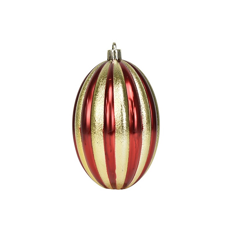 SFERA 15CM LUCIDA A SPICCHI BICOLOR ORO/