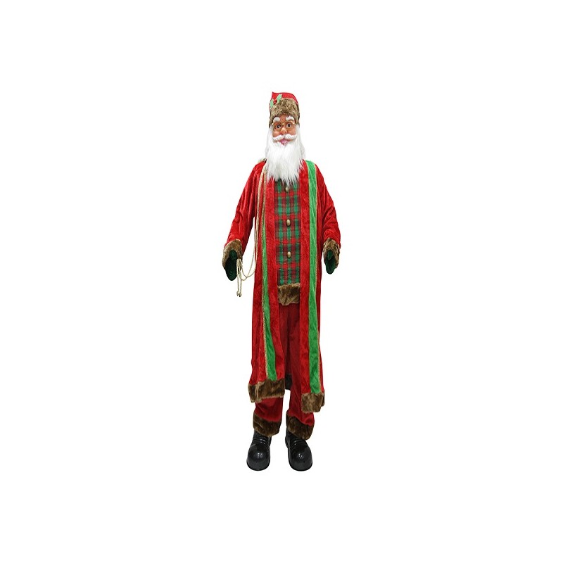 BABBO NATALE ANIMATO M/V/L 180CM M.RS600