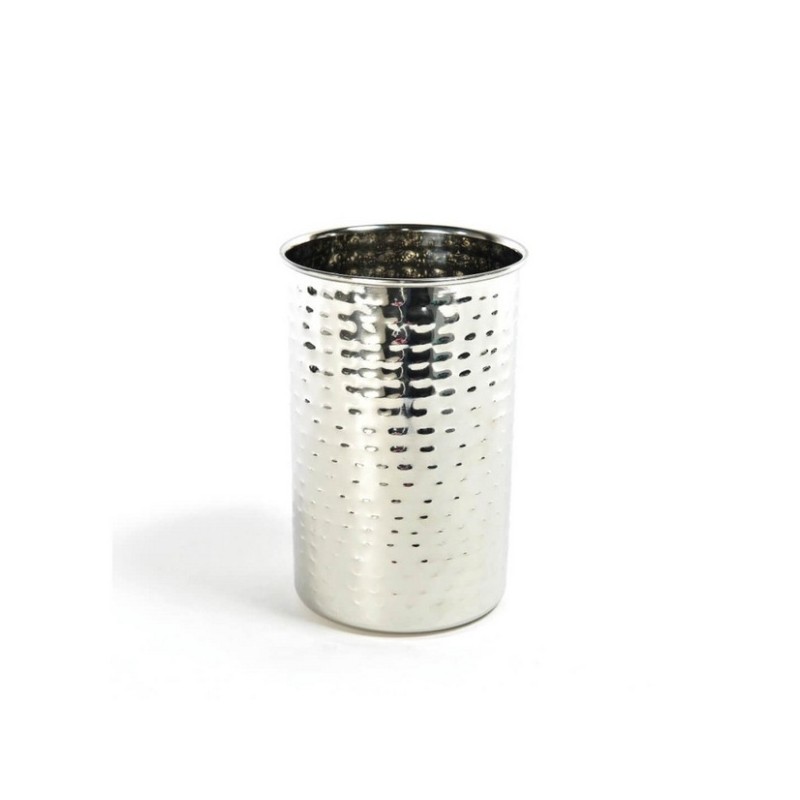 PORTABOTTIGLIA IN ACCIAIO INOX MARTELLATO