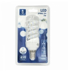 LED B5 SPIRAL 7W E14 6400K